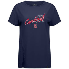 St. Louis Cardinals Levelwear Women's Influx Sizzle T-Shirt - Navy - MLB Online