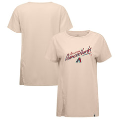 Arizona Diamondbacks Levelwear Women's Influx Sizzle T-Shirt - Khaki - MLB Sale