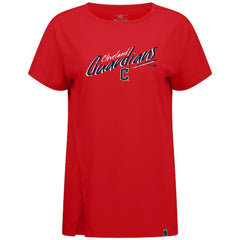 Cleveland Guardians Levelwear Women's Influx Sizzle T-Shirt - Red - MLB Sale
