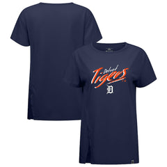 Detroit Tigers Levelwear Women's Influx Sizzle T-Shirt - Navy - MLB Discount