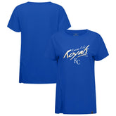 Kansas City Royals Levelwear Women's Influx Sizzle T-Shirt - Royal - MLB Lifestyle