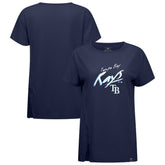 Tampa Bay Rays Levelwear Women's Influx Sizzle T-Shirt - Navy - MLB Lifestyle