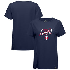 Minnesota Twins Levelwear Women's Influx Sizzle T-Shirt - Navy - MLB Lifestyle