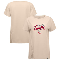 Minnesota Twins Levelwear Women's Influx Sizzle T-Shirt - Khaki - MLB Discount