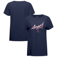 Los Angeles Angels Levelwear Women's Influx Sizzle T-Shirt - Navy - MLB Lifestyle