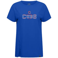 Chicago Cubs Levelwear Women's Influx Journey T-Shirt - Royal - MLB Sale