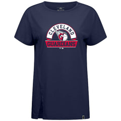 Cleveland Guardians Levelwear Women's Influx Banner Arch T-Shirt - Navy - MLB Online