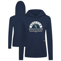 Seattle Mariners Levelwear Women's Relay Banner Arch Long Sleeve T-Shirt Hoodie - Navy - MLB Online