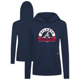 Atlanta Braves Levelwear Women's Relay Banner Arch Long Sleeve T-Shirt Hoodie - Navy - MLB Online