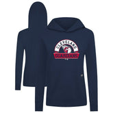 Cleveland Guardians Levelwear Women's Relay Banner Arch Long Sleeve T-Shirt Hoodie - Navy - MLB on Sale