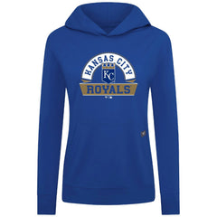Kansas City Royals Levelwear Women's Relay Banner Arch Long Sleeve T-Shirt Hoodie - Royal - MLB Lifestyle