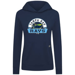 Tampa Bay Rays Levelwear Women's Relay Banner Arch Long Sleeve T-Shirt Hoodie - Navy - MLB on Sale