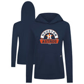 Houston Astros Levelwear Women's Relay Banner Arch Long Sleeve T-Shirt Hoodie - Navy - MLB Discount