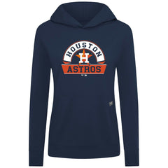 Houston Astros Levelwear Women's Relay Banner Arch Long Sleeve T-Shirt Hoodie - Navy - MLB Discount