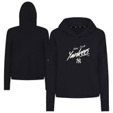 New York Yankees Levelwear Women's Sweet Sizzle Tri-Blend Hoodie - Black - MLB Sale