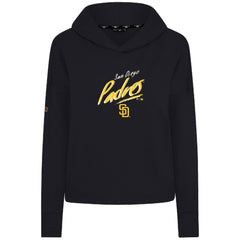 San Diego Padres Levelwear Women's Sweet Sizzle Tri-Blend Hoodie - Black - MLB Sale