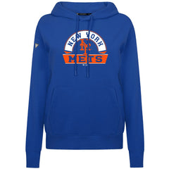 New York Mets Levelwear Women's Adorn Banner Arch Hoodie - Royal - MLB Online
