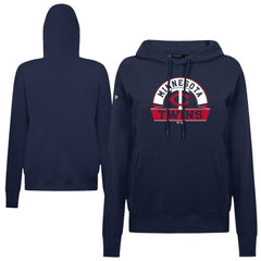 Minnesota Twins Levelwear Women's Adorn Banner Arch Hoodie - Navy - MLB Discount