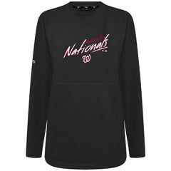 Washington Nationals Levelwear Women's Oversized Beaudry Sizzle Top - Black - MLB on Sale