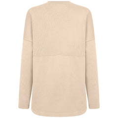 Washington Nationals Levelwear Women's Oversized Beaudry Sizzle Top - Khaki - MLB Discount