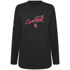 St. Louis Cardinals Levelwear Women's Oversized Beaudry Sizzle Top - Black - MLB Discount
