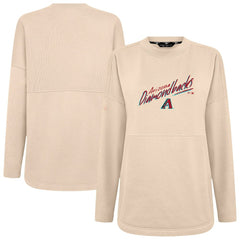 Arizona Diamondbacks Levelwear Women's Oversized Beaudry Sizzle Top - Khaki - MLB Online