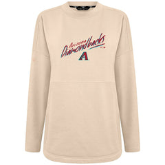 Arizona Diamondbacks Levelwear Women's Oversized Beaudry Sizzle Top - Khaki - MLB Online