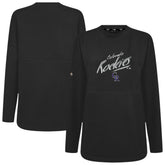 Colorado Rockies Levelwear Women's Oversized Beaudry Sizzle Top - Black - MLB Lifestyle