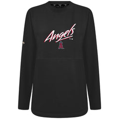 Los Angeles Angels Levelwear Women's Oversized Beaudry Sizzle Top - Black - MLB Online