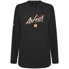 Houston Astros Levelwear Women's Oversized Beaudry Sizzle Top - Black - MLB Discount