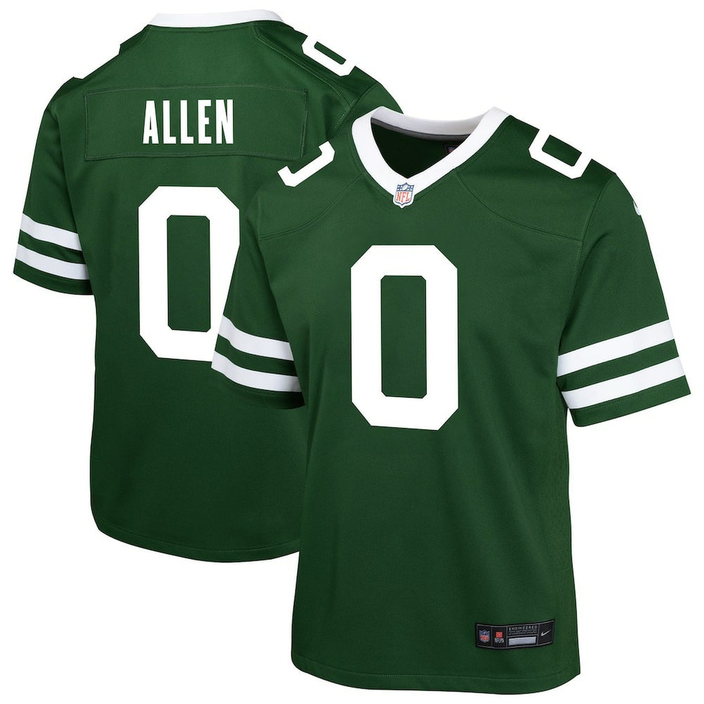 Nike Braelon Allen New York Jets Youth Team Game Jersey Green