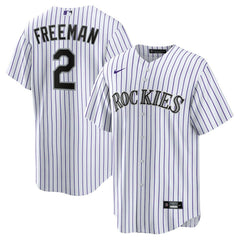 Tyler Freeman Colorado Rockies Nike Youth Home Replica Jersey - White - Nike Lifestyle