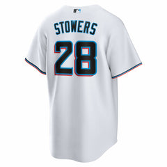 Kyle Stowers Miami Marlins Nike Youth Home Replica Jersey - White - Nike Online