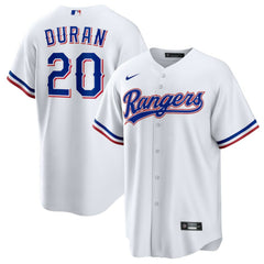 Ezequiel Duran Texas Rangers Nike Youth Home Replica Jersey - White - Nike Online