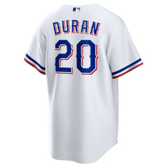 Ezequiel Duran Texas Rangers Nike Youth Home Replica Jersey - White - Nike Online