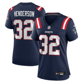 Nike TreVeyon Henderson New England Patriots Women's Game Jersey Navy