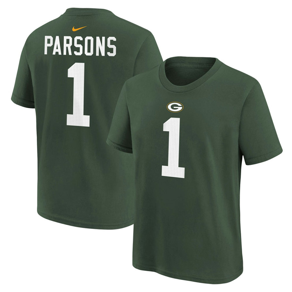 Nike Micah Parsons Green Bay Packers Youth Player Name & Number T-Shirt Green