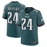 Nike Andrew Mukuba Philadelphia Eagles Team Game Jersey Midnight Green