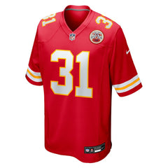 Nike Jeffrey Bassa Kansas City Chiefs Team Game Jersey Red