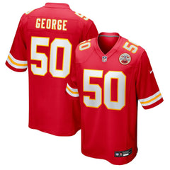 Nike Brandon George Kansas City Chiefs Team Game Jersey Red