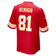 Nike Nikko Remigio Kansas City Chiefs Team Game Jersey Red