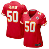 Nike Brandon George Kansas City Chiefs Women's Team Game Jersey Red