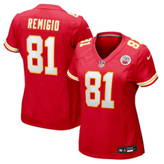 Nike Nikko Remigio Kansas City Chiefs Women's Team Game Jersey Red