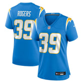 Nike Eric Rogers Los Angeles Chargers Women's Team Game Jersey Powder Blue