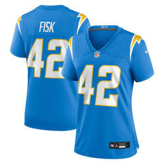 Nike Tucker Fisk Los Angeles Chargers Women's Team Game Jersey Powder Blue