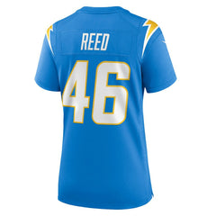 Nike Nikko Reed Los Angeles Chargers Women's Team Game Jersey Powder Blue