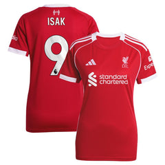 Alexander Isak Liverpool Women's 2025/26 Home Replica Player Jersey Red - Adidas