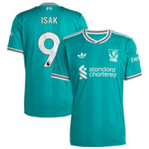 Alexander Isak Liverpool 2025/26 Third Replica Player Jersey Green - Adidas cheap