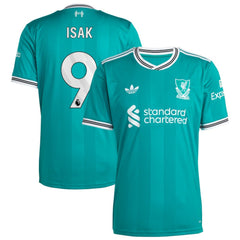 Alexander Isak Liverpool 2025/26 Third Replica Player Jersey Green - Adidas cheap