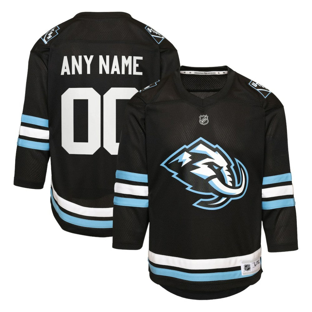 Utah Mammoth Youth Home Replica Custom Jersey - Black - NHL 203445707